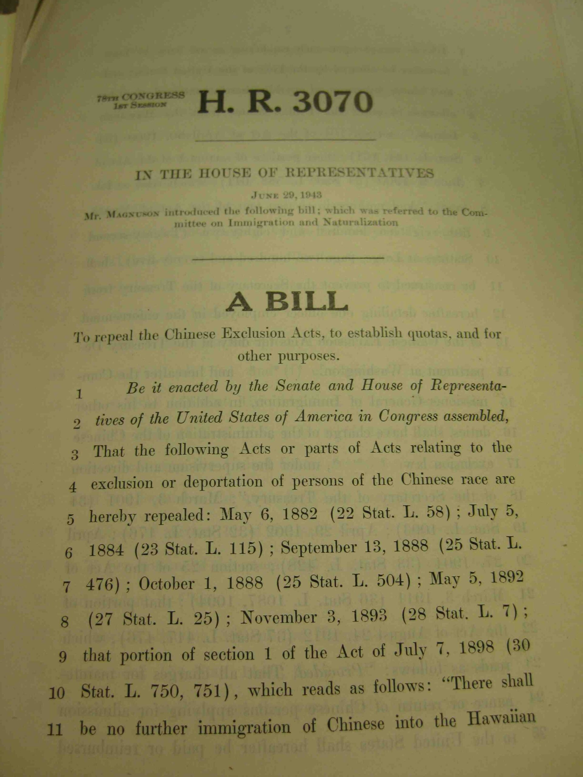 You are currently viewing House GOP: We Remember the Repeal of the Chinese Exclusion Laws