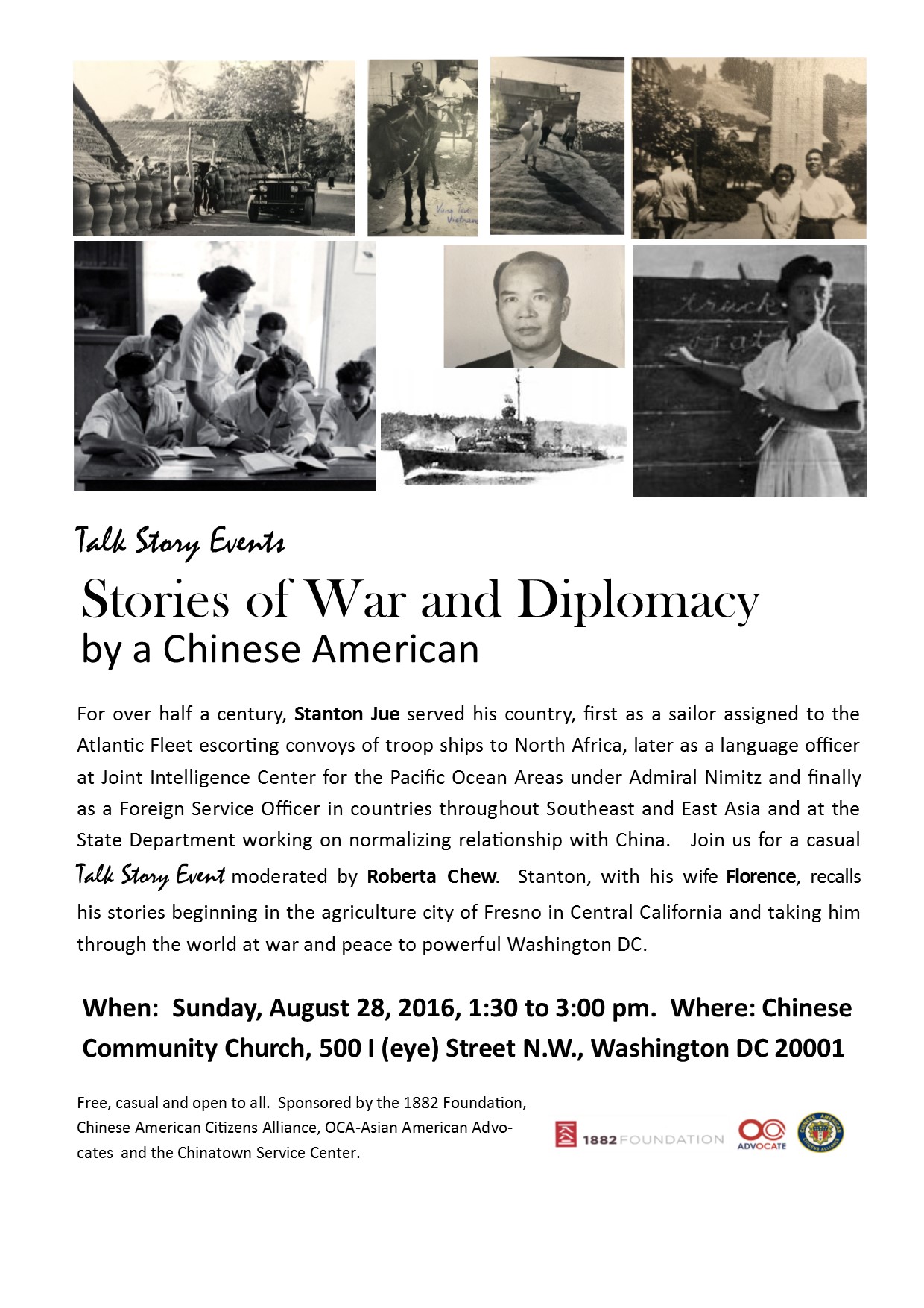You are currently viewing Talk Story Reflection: Stanton Jue and his stories of War and Diplomacy