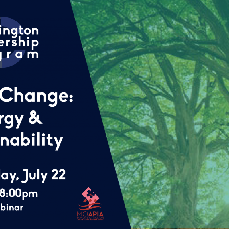 1882 At: CAPAL | 2020 Washington Leadership Program Session V: Be the Change: Energy & Sustainability