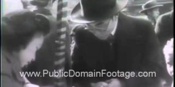Chinese Americans rally for war bond sales newsreel archival footage