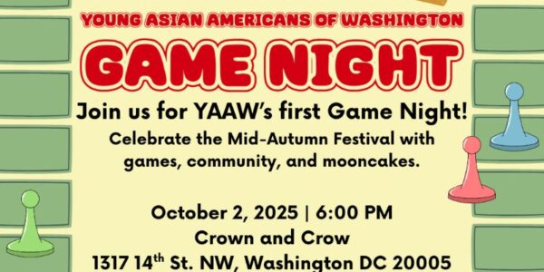 Young Asian Americans of Washington DC (YAAW) Game Night